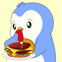 Bon Appetit Love GIF by Pudgy Penguins