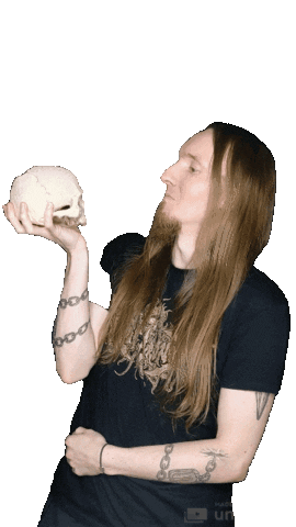 Riseofkronos skull evil theater tim Sticker