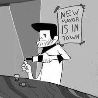 black and white animation GIF by Lior Shkedi