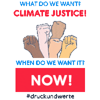 Climate Change Earth Sticker by Druck und Werte Creatives