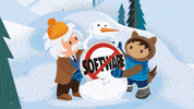 Snow Day Fun GIF by Salesforce