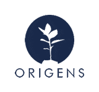 origens logo planta muda origens Sticker