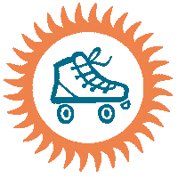 SolQuads roller derby rollerskate skate shop sol quads Sticker