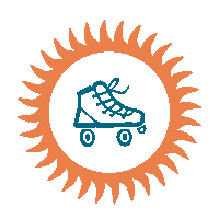 SolQuads roller derby rollerskate skate shop sol quads Sticker