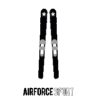 air-forcenl ski skiing airforce airforce sport Sticker