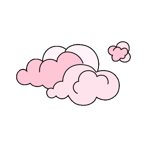 razzldazzlhair pink clouds dreams hair care Sticker