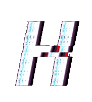 Glitch Alphabet Sticker by #BASILIO