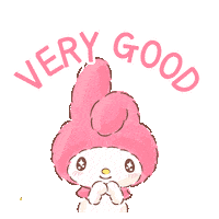 My Melody Good Job Sticker by Sanrio Korea