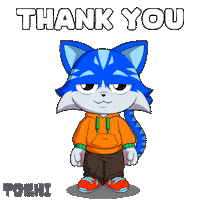 Thank U Sticker by Toshithecat