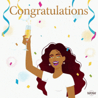 Congratulations Champagne GIF by World Of Women