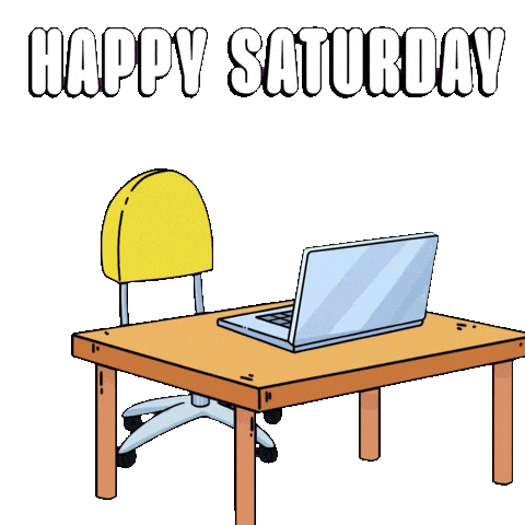 Saturday Morning Day Sticker by Kabu
