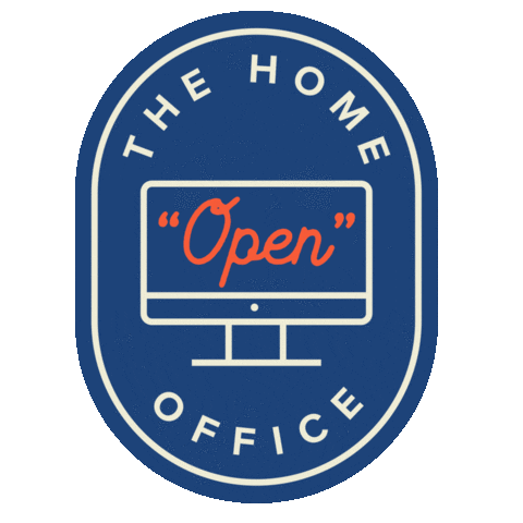 crystalbarlowjensen giphyupload home covid office Sticker