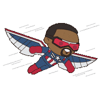 Flying Captain America Sticker by Marvel Studios