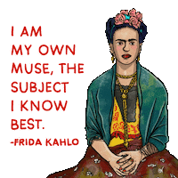 Frida Kahlo Woman Sticker by INTO ACTION