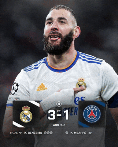 Real Madrid Vs Psg Champions League GIF