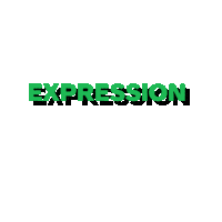 Typography Expression Sticker