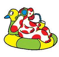 Swimming Pool Relax Sticker by Franco Cosimo Panini Editore Ragazzi