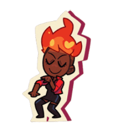 Monster Prom Fire Sticker by Beautiful Glitch