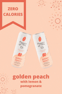 SpritzTea cheers tea peach beverage GIF