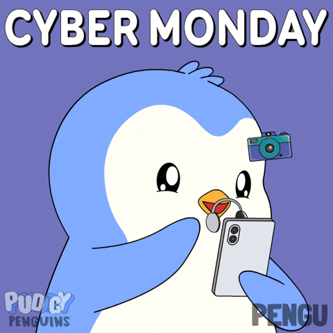 Add To Cart Black Friday GIF by Pudgy Penguins