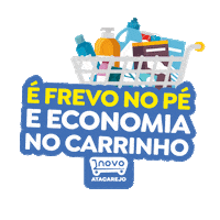 Carnaval Compras Sticker by Novo Atacarejo