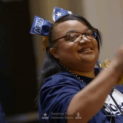 AmericanPublicUniversity giphyupload graduation cheering 2023 GIF