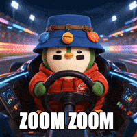 ZaddyFi penguin racing speed driving GIF