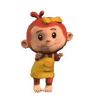 Macakitos happy dance party girl Sticker