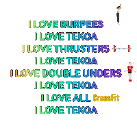 tekoacrossfit crossfit uruguay tekoa Sticker