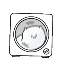 Pillow Washing Machine Sticker