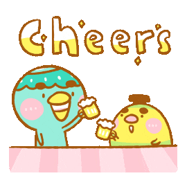 Cheers Banana Sticker by 大白丸丸(daibai maru)