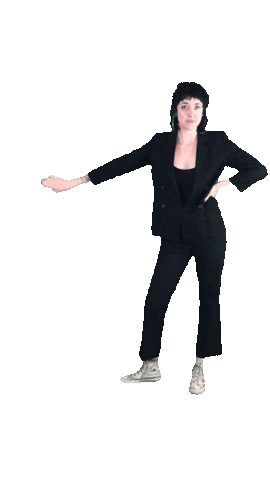 alexisrockley pointing look at this ta da this right here Sticker