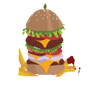 Hungry Food Sticker