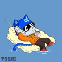 Relaxed Cat GIF by Toshithecat