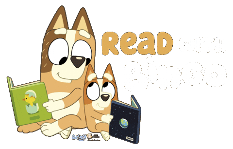 Bluey Reads Sticker by PenguinKids
