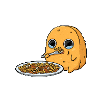 French Fries Eating Sticker by Sad Nuggie