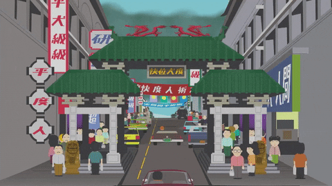 china town street GIF by South Park 