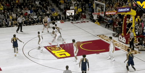 Go Blue College Basketball GIF by Michigan Athletics