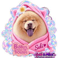 Bubbles Spa Day Sticker