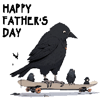 Fathers Day Skateboard Sticker