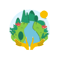 PensionBee giphygifmaker forest environment savetheplanet Sticker