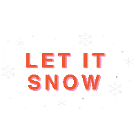 Let It Snow Sticker