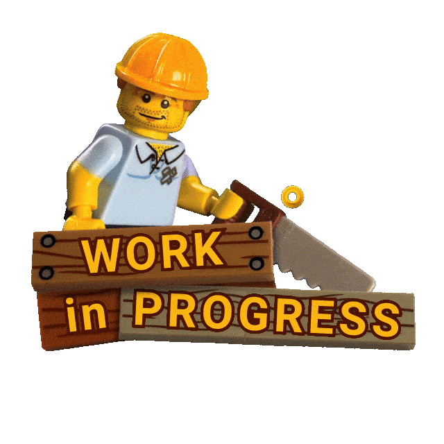 Working Work In Progress Sticker