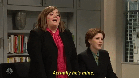 aidy bryant actually hes mine GIF by Saturday Night Live