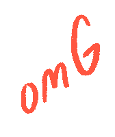 oh my god omg Sticker by Kat Schneider