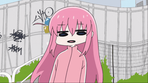 realepidemilk bocchi the rock wavy GIF