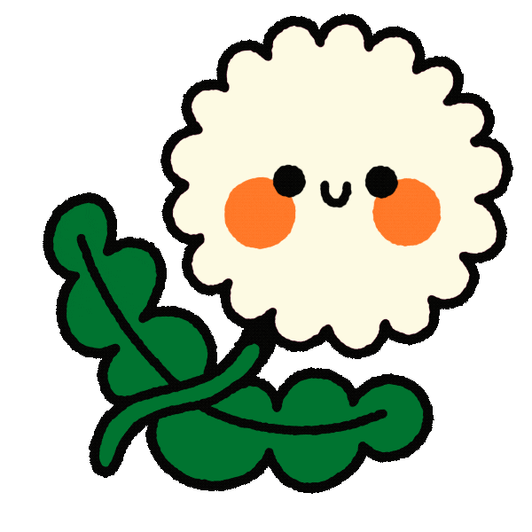 Flower Wink Sticker