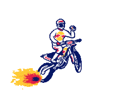 Red Bull Jump Sticker by The Art Plug