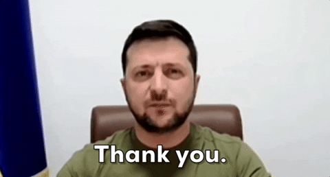 Ukraine Thank You GIF by GIPHY News