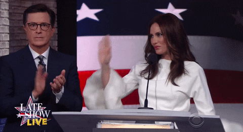 republican national convention yes GIF by The Late Show With Stephen Colbert